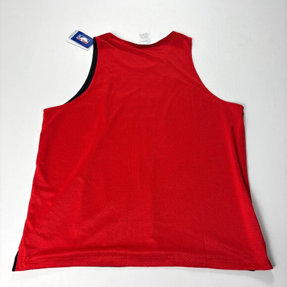 Chicago Bulls Courtside Nike Mens NWT Mesh Practice Jersey Red Black Reversible - Picture 5 of 12